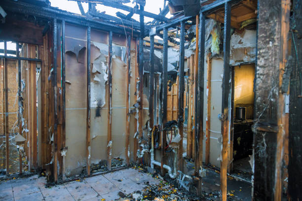 Professional Smoke Damage Restoration technician working in Dennison, OH